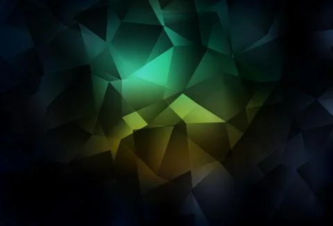 Dark Blue, Green vector abstract mosaic backdrop. Stock Illustration