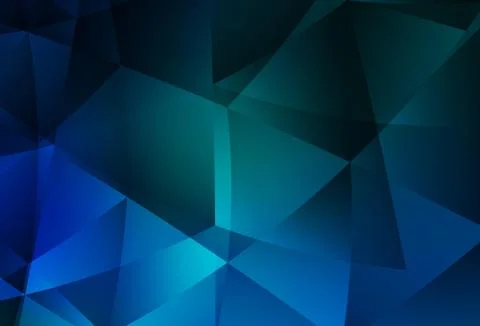 Dark Blue, Green vector abstract mosaic pattern. Stock Illustration
