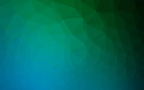 Dark Blue, Green vector abstract mosaic pattern. 스톡 일러스트