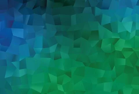 Dark Blue, Green vector abstract mosaic pattern. イラスト素材