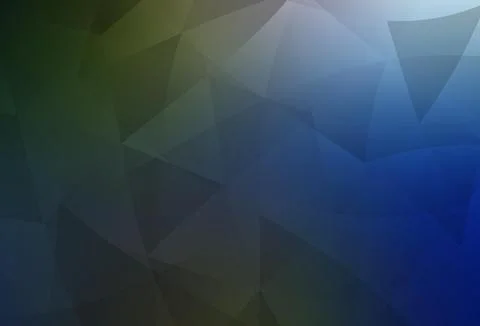 Dark Blue, Green vector abstract mosaic pattern. Stock Illustration