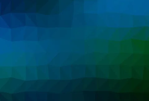 Dark Blue, Green vector abstract polygonal cover. Ilustración de archivo