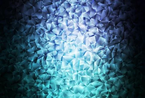 Dark Blue, Green vector abstract mosaic background. Stock Illustration