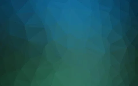 Dark Blue, Green vector abstract polygonal cover. Ilustración de archivo