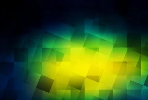 Dark Blue, Green vector backdrop with rhombus. Stock Illustration
