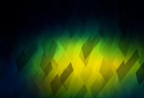 Dark Blue, Green vector backdrop with rhombus. Stock Illustration