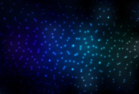 Dark Blue, Green vector backdrop with dots. Stockillustratie