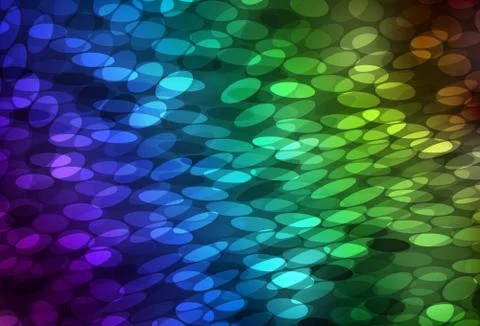 Dark Blue, Green vector background with bubbles. Stock Illustration