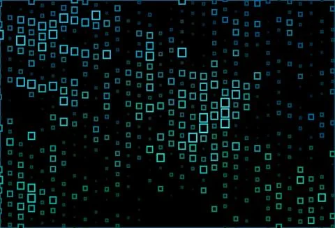 Dark Blue, Green vector background with rectangles. Stock-Illustration