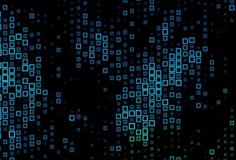 Dark Blue, Green vector background with rectangles. 스톡 일러스트
