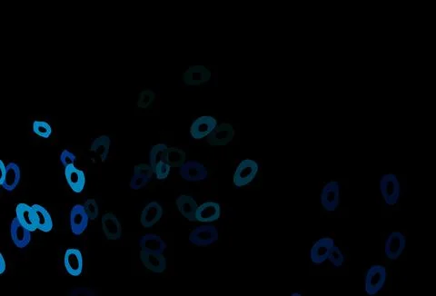 Dark Blue, Green vector background with bubbles. Stock Illustration