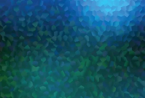 Dark Blue, Green vector background with hexagons. イラスト素材