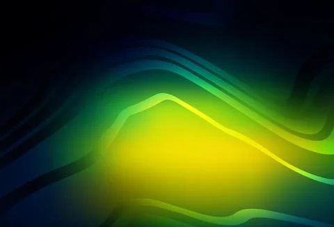 Dark Blue, Green vector background with wry lines. Stock Illustration