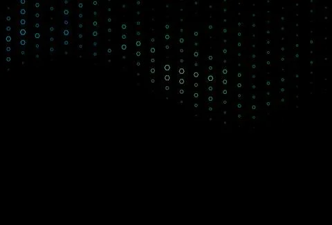 Dark Blue, Green vector background with hexagons. Illustrazione stock