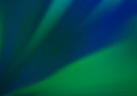 Dark Blue, Green vector blurred and colored background. Stock Illustration