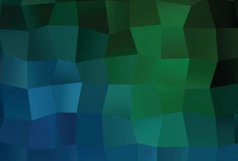 Dark Blue, Green vector blurry triangle pattern. Illustrazione stock