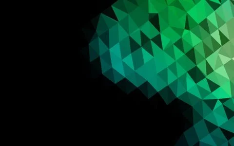 Dark Blue, Green vector blurry triangle pattern. Illustrazione stock
