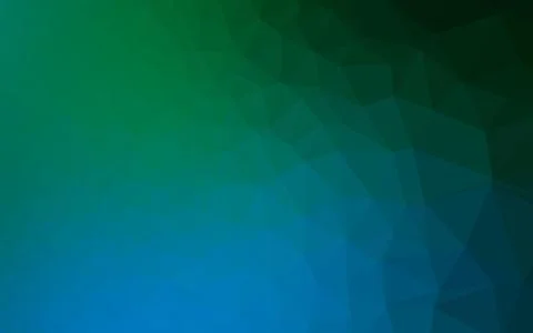 Dark Blue, Green vector blurry triangle pattern. 스톡 일러스트