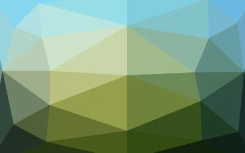Dark Blue, Green vector blurry triangle pattern. Stock Illustration