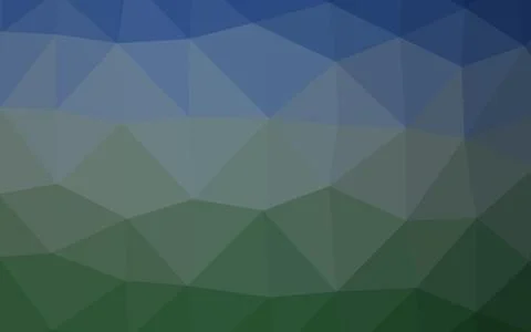 Dark Blue, Green vector blurry triangle pattern. Illustrazione stock