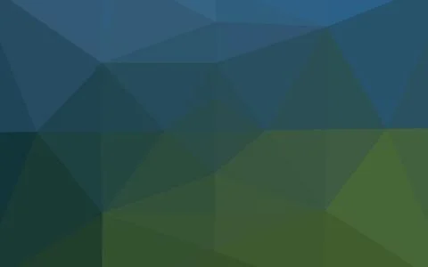 Dark Blue, Green vector blurry triangle pattern. Illustrazione stock