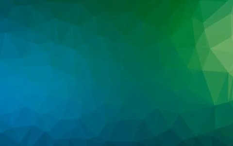 Dark Blue, Green vector blurry triangle pattern. 스톡 일러스트