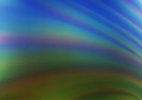 Dark Blue, Green vector bokeh and colorful pattern. イラスト素材