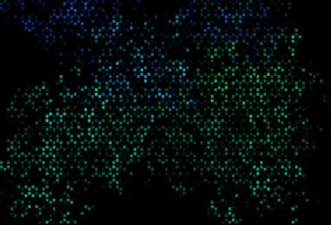 Dark Blue, Green vector cover with polygonal style. Stock Illustration