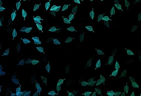 Dark Blue, Green vector doodle background. Stockillustratie
