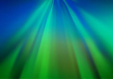 Dark Blue, Green vector glossy abstract template. Illustrazione stock