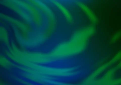 Dark Blue, Green vector glossy bokeh pattern. Stock Illustration