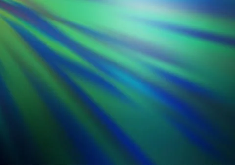 Dark Blue, Green vector glossy bokeh pattern. Illustrazione stock