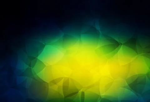 Dark Blue, Green vector gradient triangles pattern. Illustrazione stock
