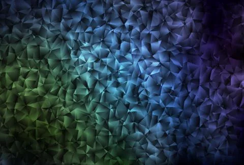 Dark Blue, Green vector gradient triangles pattern. 스톡 일러스트