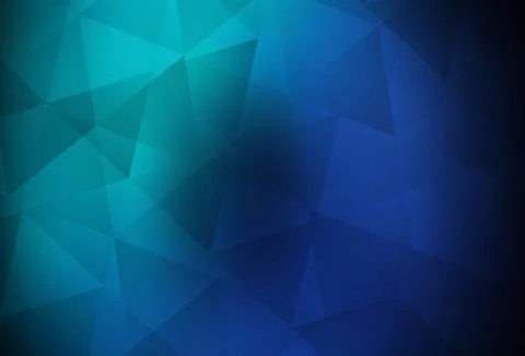 Dark Blue, Green vector gradient triangles pattern. イラスト素材
