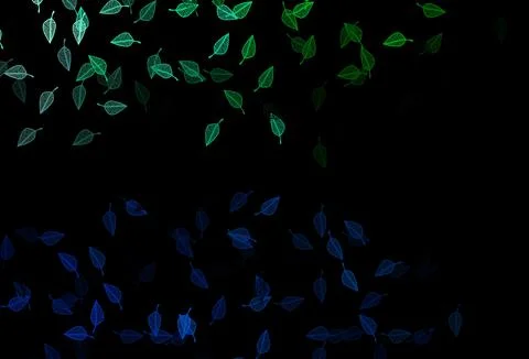 Dark Blue, Green vector hand painted pattern. Stock Illustration
