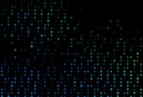 Dark Blue, Green vector layout with elements of cards. Ilustración de archivo