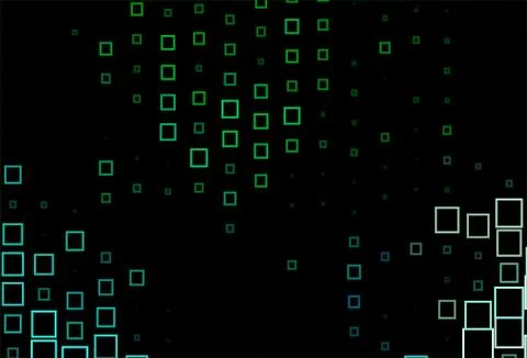 Dark Blue, Green vector layout with lines, rectangles. Stock Illustration