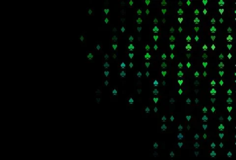 Dark Blue, Green vector layout with elements of cards. Ilustración de archivo