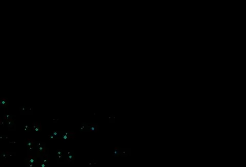 Dark blue, green vector layout with circles, lines, rectangles. 库存插图