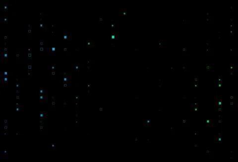 Dark Blue, Green vector layout with rectangles, squares. Stock Illustration