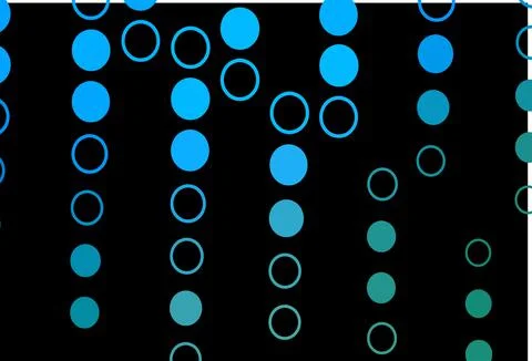 Dark Blue, Green vector layout with circle shapes. Illustrazione stock