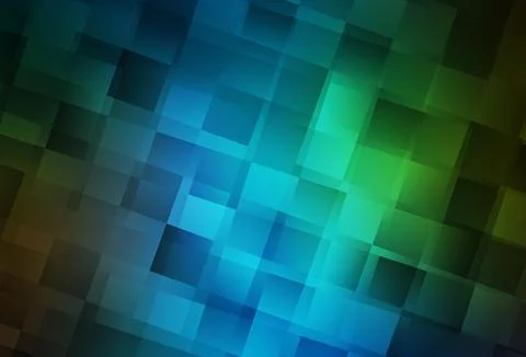 Dark Blue, Green vector layout with lines, rectangles. Stock Illustration