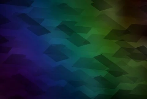 Dark Blue, Green vector layout with lines, rectangles. Stock Illustration