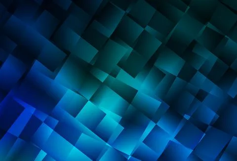 Dark Blue, Green vector layout with lines, rectangles. Stock Illustration