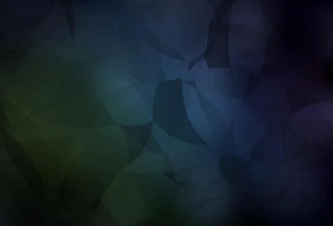 Dark Blue, Green vector low poly background. Stock Illustration