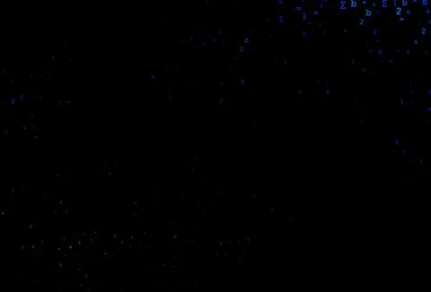 Dark Blue, Green vector pattern with arithmetic signs. 스톡 일러스트
