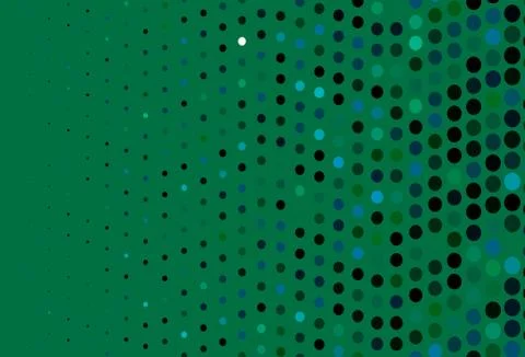 Dark Blue, Green vector pattern with spheres. 스톡 일러스트