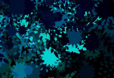 Dark Blue, Green vector pattern with random forms. 库存插图