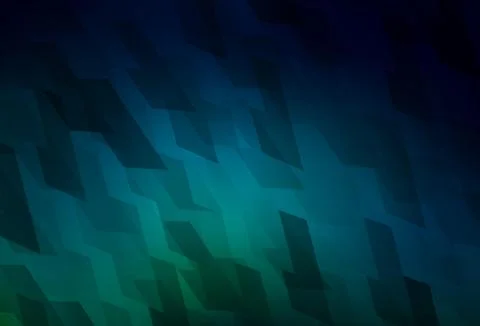 Dark Blue, Green vector pattern in square style. Stock Illustration